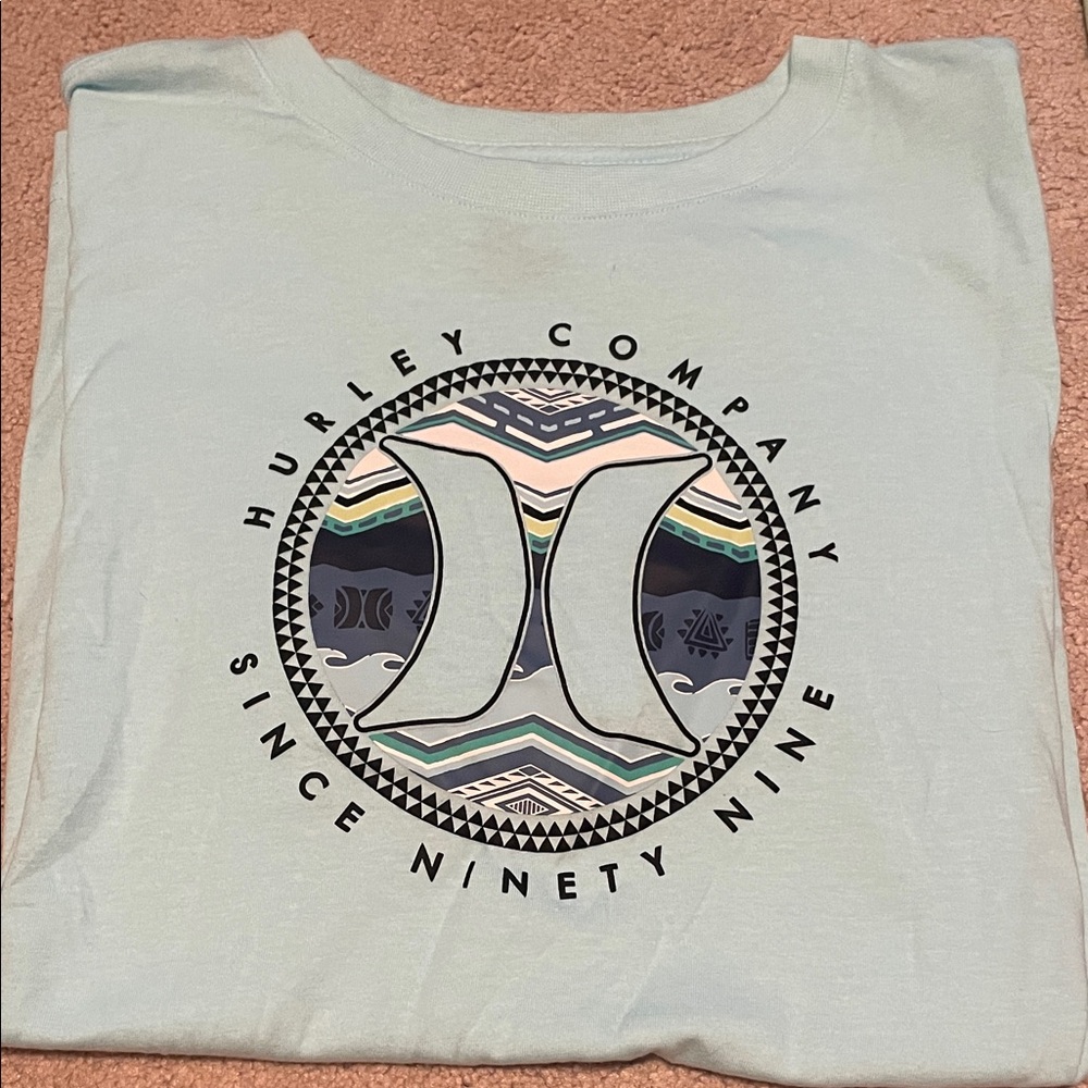 Hurley Light Blue Graphic Tee